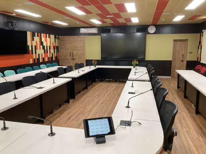Completed 17-seater government conference room from the Axial Infotech company profile