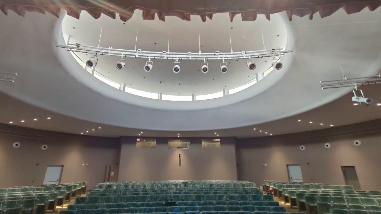 Recent Auditorium Integration — Lighting & Ceiling — completed Axial Infotech project photograph